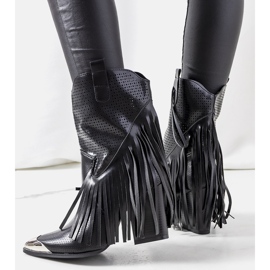 Czarne kowbojki Wando 1