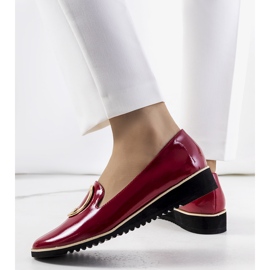 Czerwone lakierowane półbuty Kadyro 2