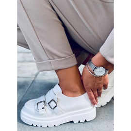 Mokasyny damskie Atena White białe 1