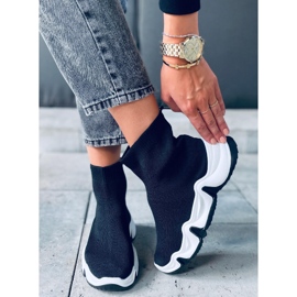 Buty skarpetkowe za kostkę Trumm Nero czarne 1