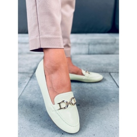 BM Mokasyny damskie Amiya LT.GREEN zielone 1