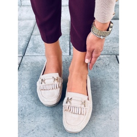 Mokasyny damskie Leif Beige beżowy 1
