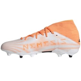 Buty piłkarskie adidas Nemeziz.3 Fg M FW7350 pomarańczowy ,biały białe 1