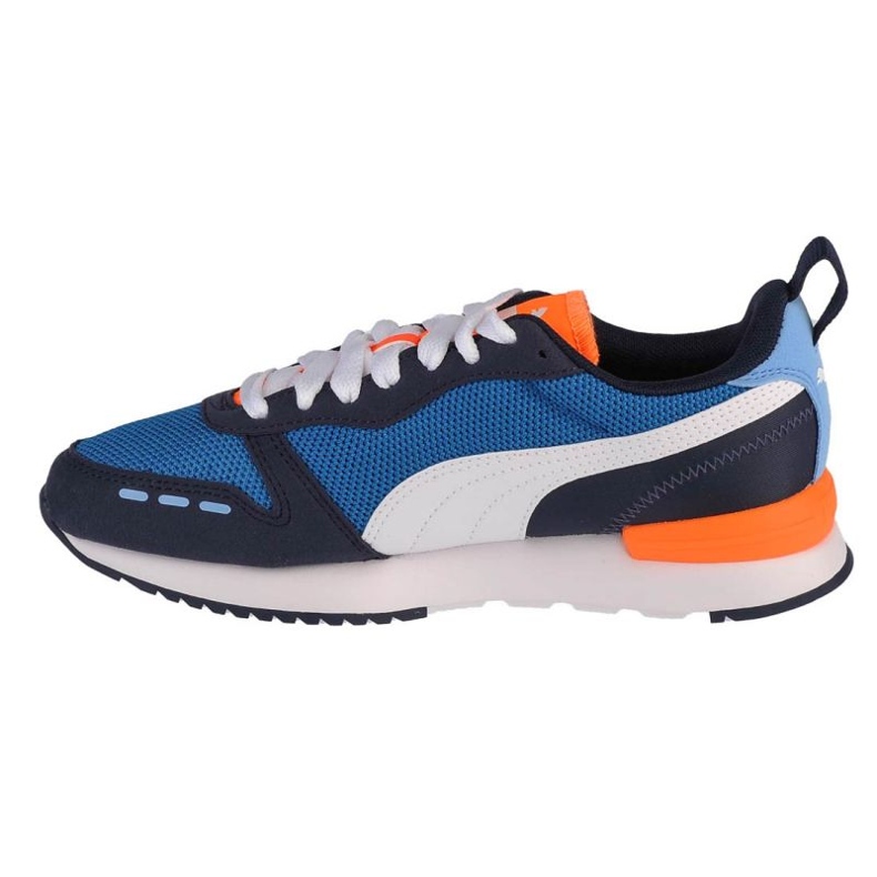 Buty Puma R78 Ps Jr 373616-25 białe granatowe niebieskie pomarańczowe 1