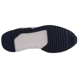 Buty Puma R78 Ps Jr 373616-25 białe granatowe niebieskie pomarańczowe 3