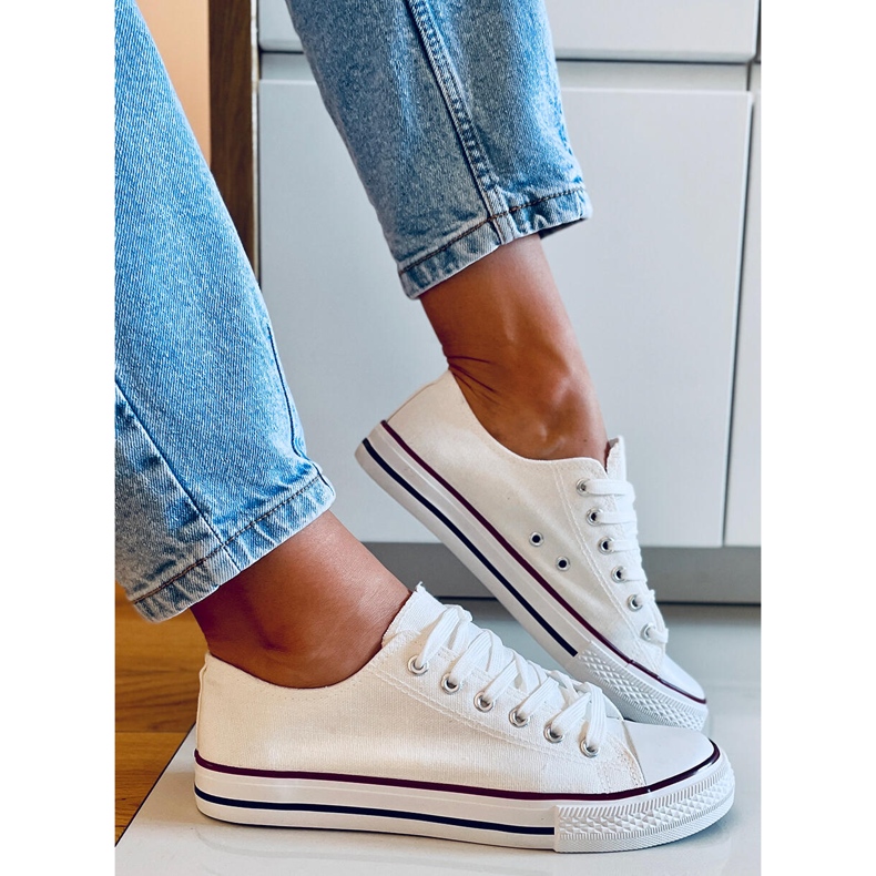 Trampki damskie klasyczne Basic White białe 2