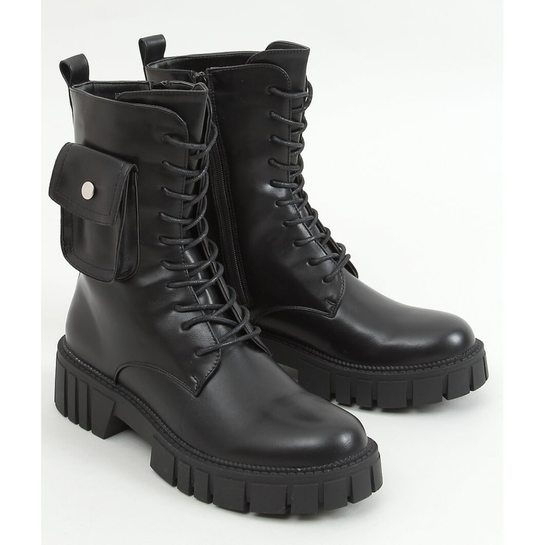 Workery z sakiewką Maruna Black czarne 1