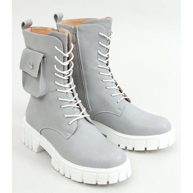 Workery z sakiewką Maruna L.GREY szare 1