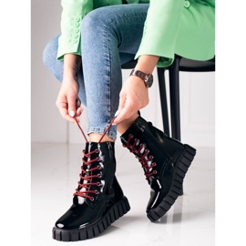 W. Potocki Czarne wysokie workery na platformie Potocki 2