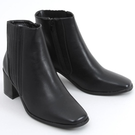 Botki na obcasie Tama Black czarne 2