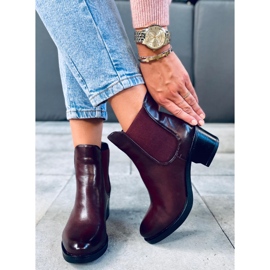 Botki sztyblety Greta Brown brązowe 2