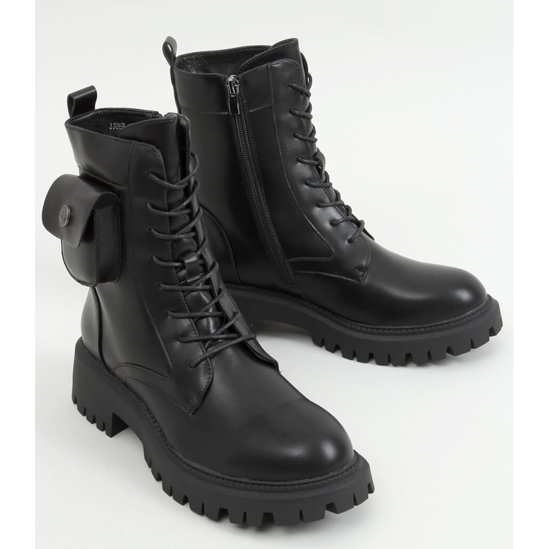 Workery z kieszonką Dakar Black czarne 1