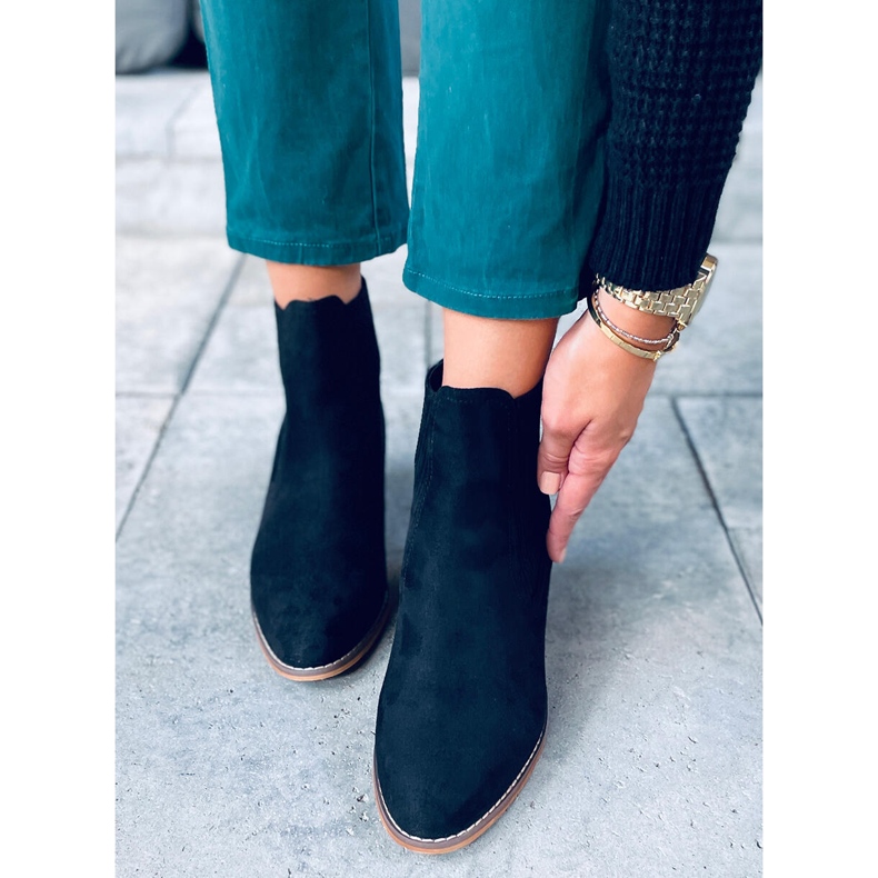 Botki kowbojki Korsa Black czarne 2