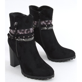 Botki na obcasie czarne Soma Black 1