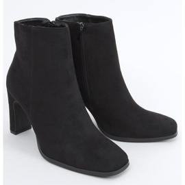 Botki na obcasie Madison Black Suede czarne 2