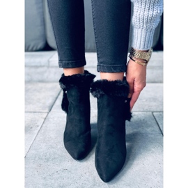 Botki na obcasie Alison Black czarne 1