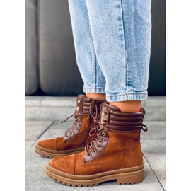 Workery damskie Gaba Camel brązowe 1