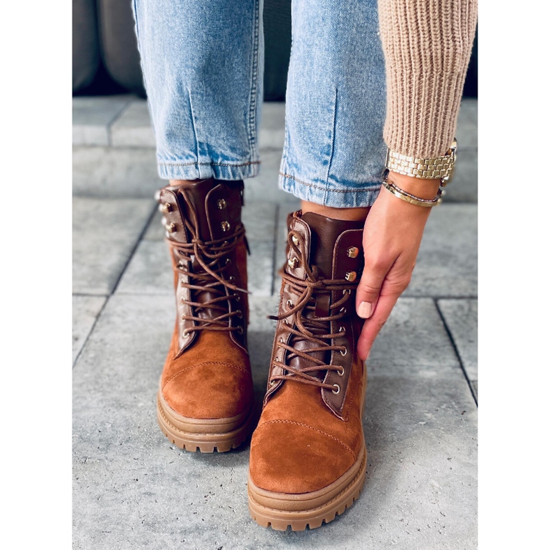 Workery damskie Gaba Camel brązowe 2