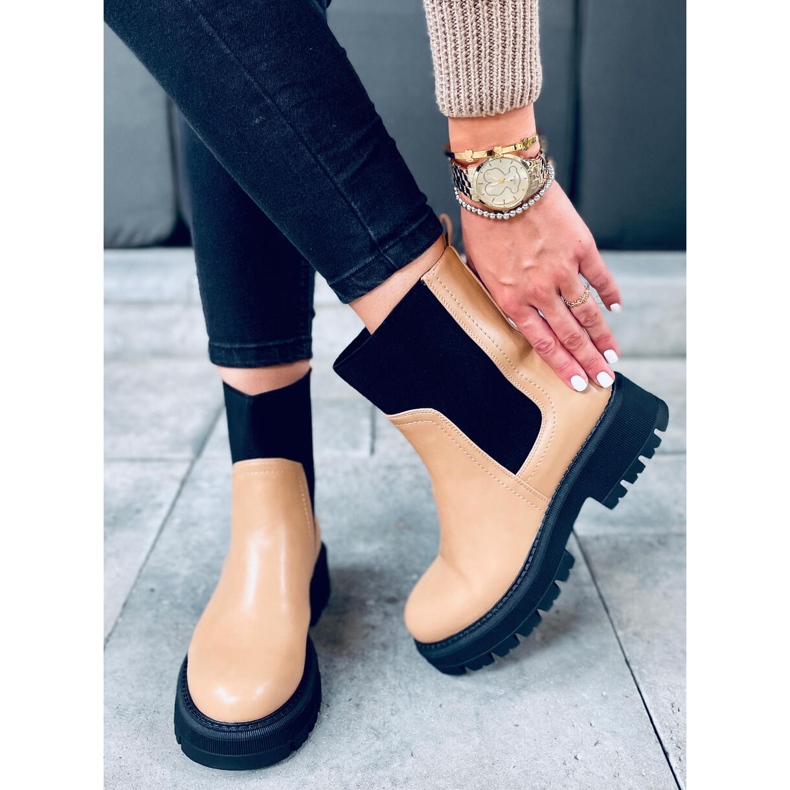 Sztyblety z wysoką cholewką Cillo Camel brązowe 1