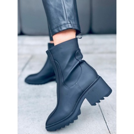 Botki damskie Tavria Black czarne 1