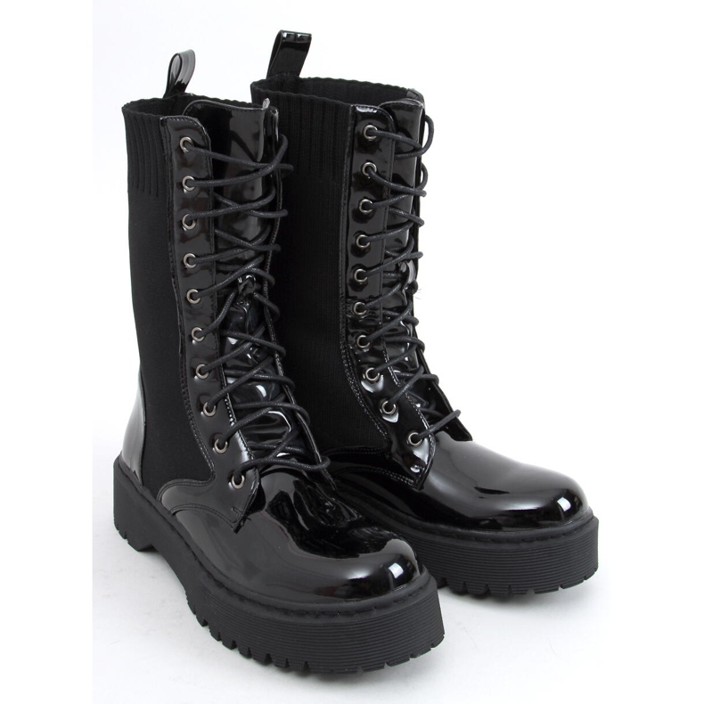 Workery skarpetkowa cholewka Soks Black czarne 2