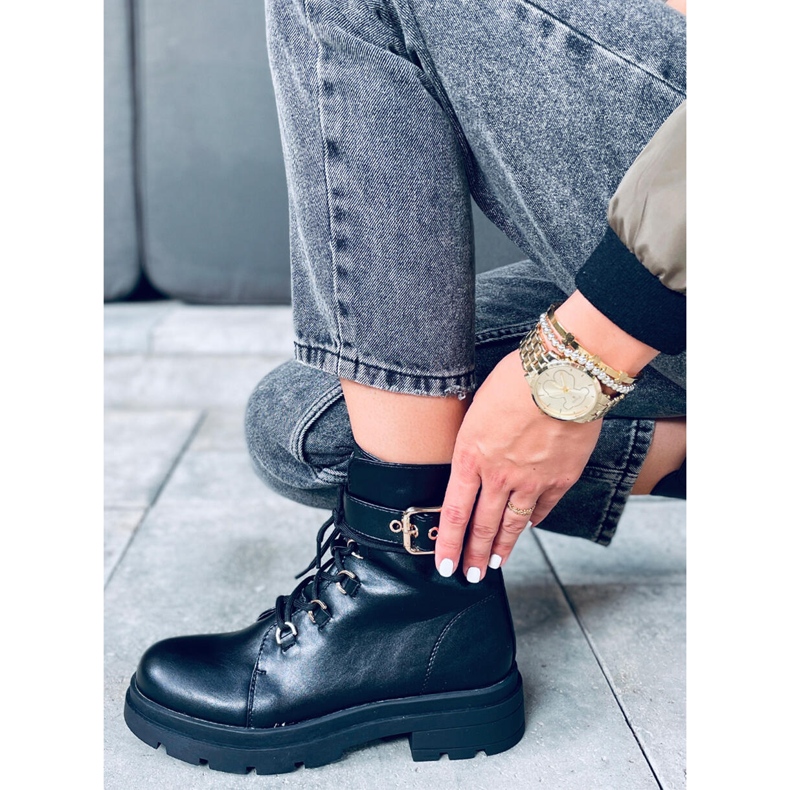 Botki militarne Pomona Black czarne 1