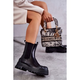 PG1 Klasyczne Wysokie Workery Botki Czarne Bassti 2