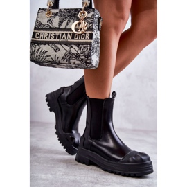 PG1 Klasyczne Wysokie Workery Botki Czarne Bassti 1