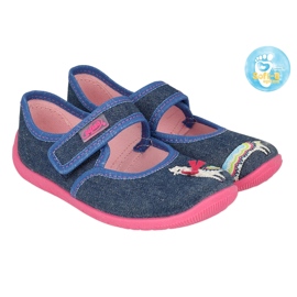 Befado  obuwie dziecięce  955X014 niebieskie 2