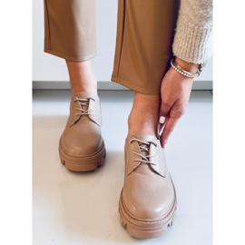 PA1 Mokasyny sznurowane Tekla Khaki beżowy 1