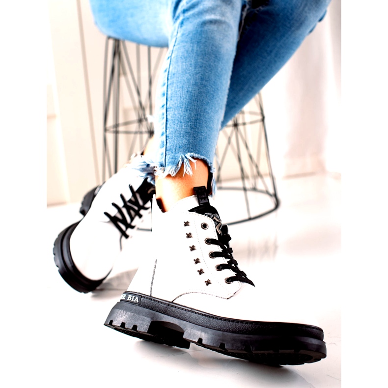 Botki białe ocieplane Filippo DBT3063/21 WH 3