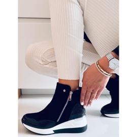 PA1 Botki na koturnie Micah Black czarne 1