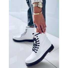 PA1 Botki martensiaki Carol White białe 1