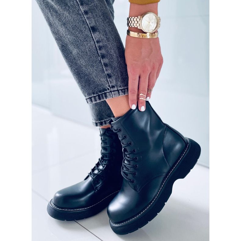 Botki glany Potter Black czarne 2