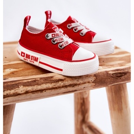 Dziecięce Materiałowe Trampki Big Star KK374051 Czerwone 1