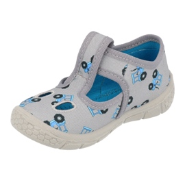 Befado  obuwie dziecięce  533P016 niebieskie szare 1