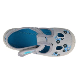 Befado  obuwie dziecięce  533P016 niebieskie szare 3