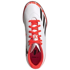 Buty piłkarskie adidas X Speedportal.4 Messi Tf Jr GW8402 białe białe 2