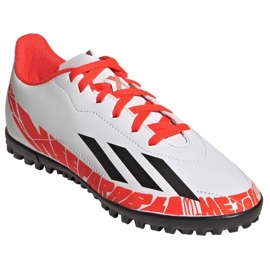Buty piłkarskie adidas X Speedportal.4 Messi Tf Jr GW8402 białe białe 3