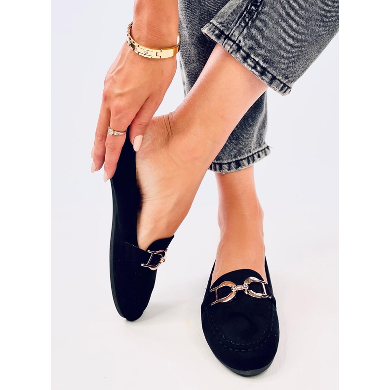 Mokasyny damskie Catalina Black czarne 1