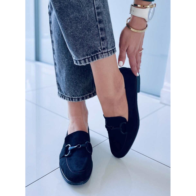 BM Mokasyny damskie Isidora Black czarne 1