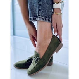 PA1 Mokasyny damskie Isidora Green zielone 1