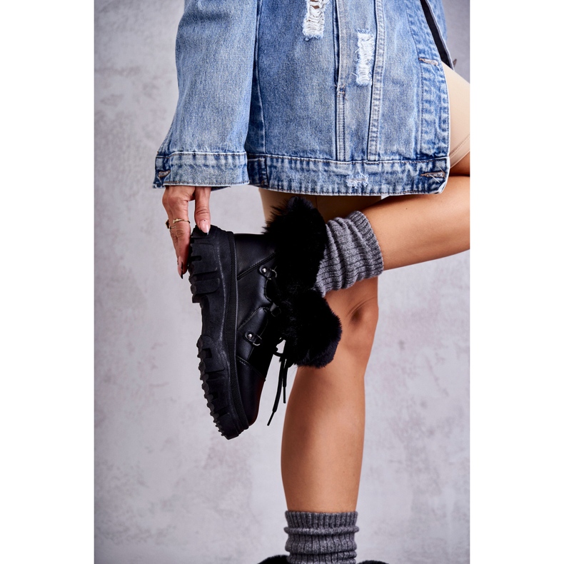 Ocieplane Botki Trapery Czarne Charles 2