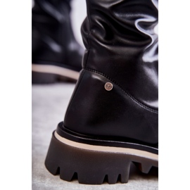 Skórzane Kozaki Za Kolano GOE KK2N4024 Czarne 2