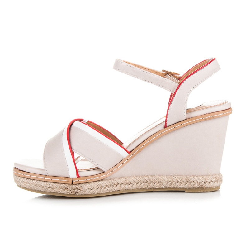 Vices Sandały Damskie Na Obcasie brązowe 1