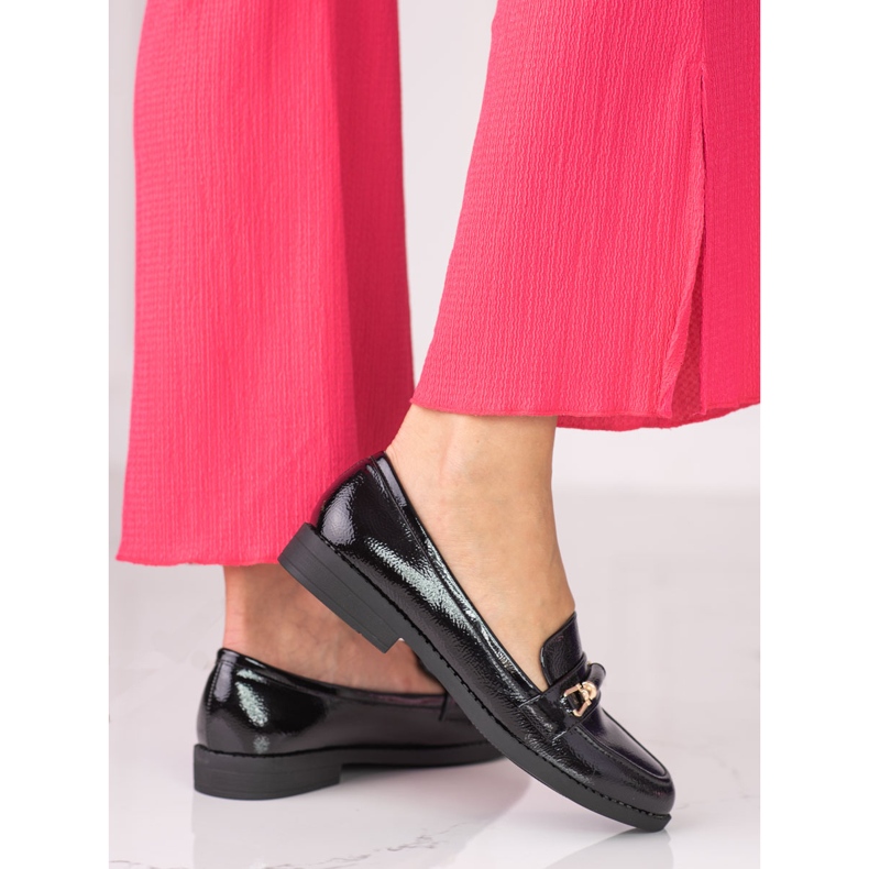 Mokasyny damskie czarne Shelovet 2