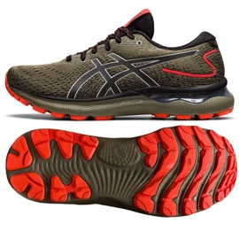 Buty do biegania Asics Gel-Nimbus 24 TRail M 1011B571 300 zielone zielone 1
