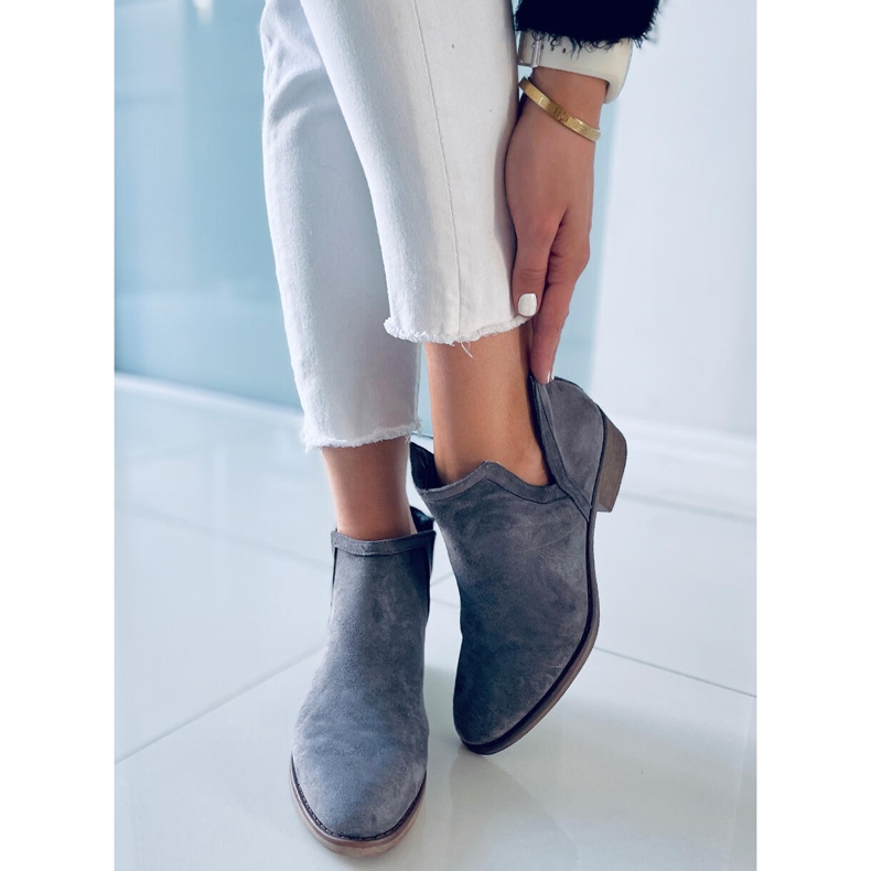 Botki damskie Ailee Grey szare 1