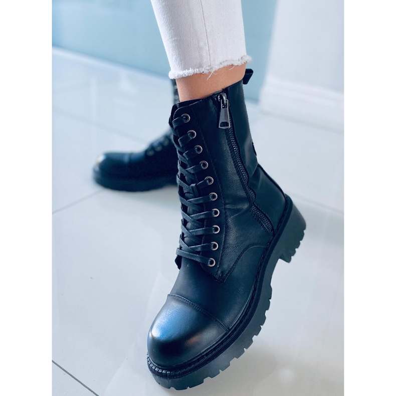 Botki militarne Lauper Black czarne 2