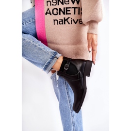 PJ1 Damskie Ocieplane Botki Sztyblety Czarne Janette 2